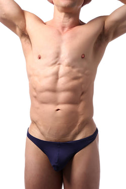 CheapUndies Navy Comfort Pouch Thong thumbnail 3