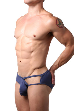 CheapUndies Navy Exposed Side Modal Brief thumbnail 2