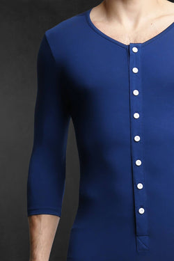 CheapUndies Navy Long Sleeve Onesie thumbnail 3