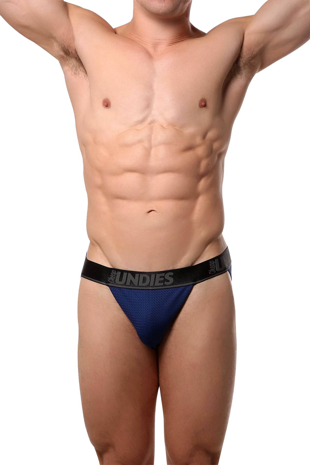 CheapUndies Navy Mesh Jockstrap