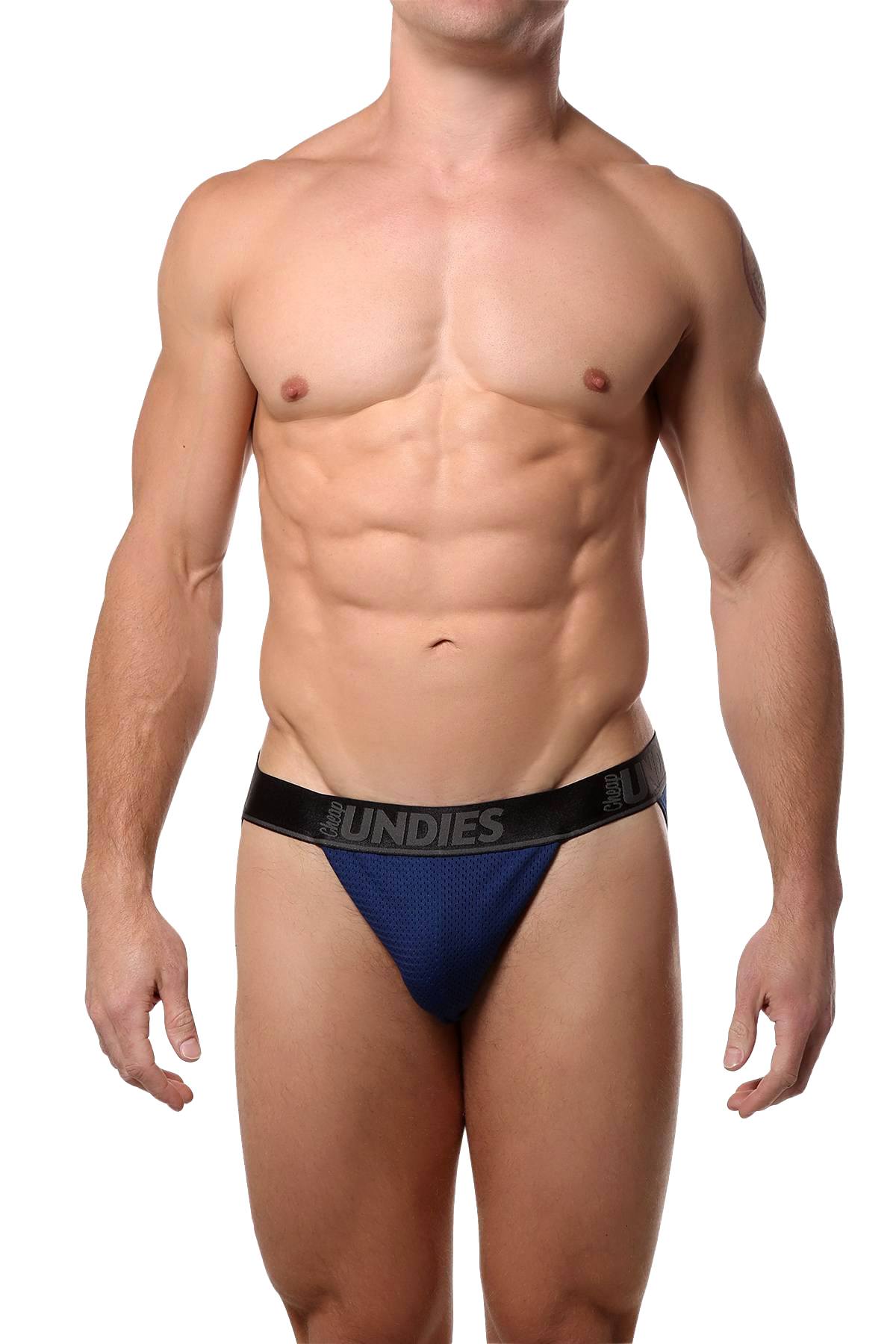 CheapUndies Navy Mesh Jockstrap