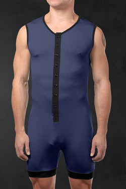 CheapUndies Navy Sleeveless Onesie thumbnail 1