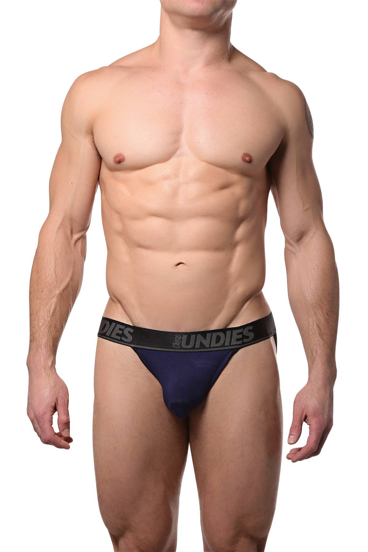 CheapUndies Navy Touch Jockstrap