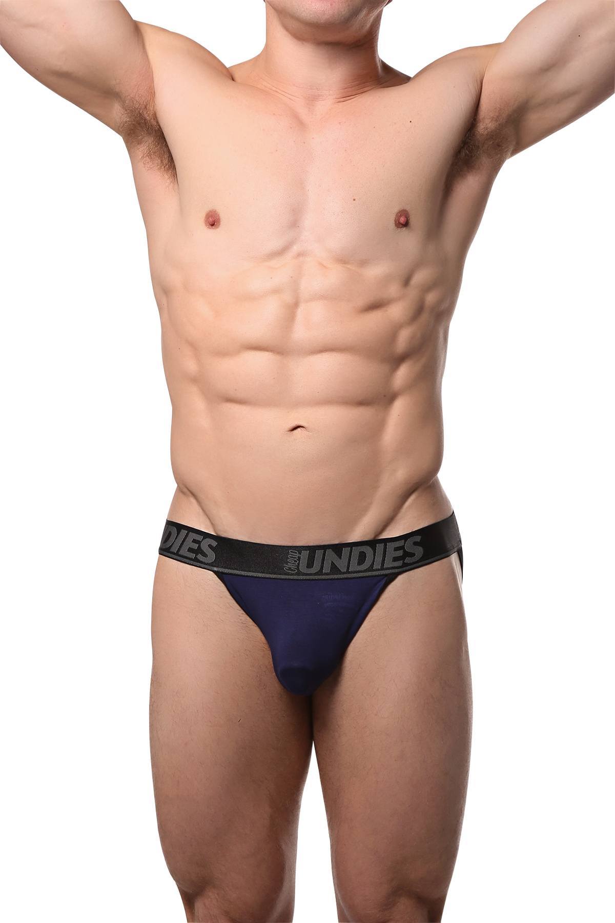 CheapUndies Navy Touch Jockstrap