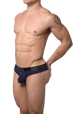 CheapUndies Navy Touch Thong thumbnail 4