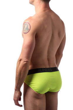 CheapUndies Neon Green Mesh Sports Brief thumbnail 4