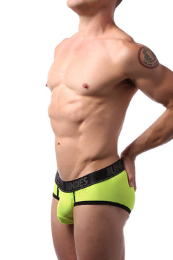 CheapUndies Neon Green Sport Mesh Brief thumbnail 2