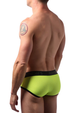 CheapUndies Neon Green Sport Mesh Brief thumbnail 3