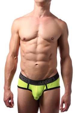 CheapUndies Neon Green Sport Mesh Brief thumbnail 1