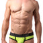 CheapUndies Neon Green Sport Mesh Jockbrief