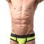 CheapUndies Neon Green Sport Mesh Jockbrief
