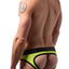 CheapUndies Neon Green Sport Mesh Jockbrief