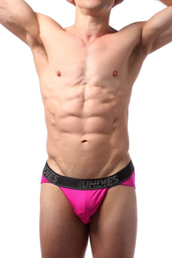 CheapUndies Neon Pink Mesh Sports Brief thumbnail 3