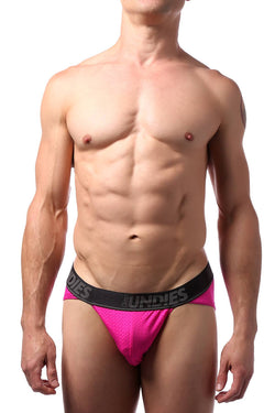 CheapUndies Neon Pink Mesh Sports Brief thumbnail 1