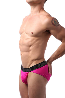 CheapUndies Neon Pink Mesh Sports Brief thumbnail 2