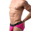 CheapUndies Neon Pink Mesh Sports Brief