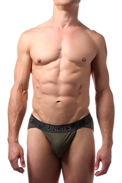 CheapUndies Olive Mesh Sports Brief thumbnail 1