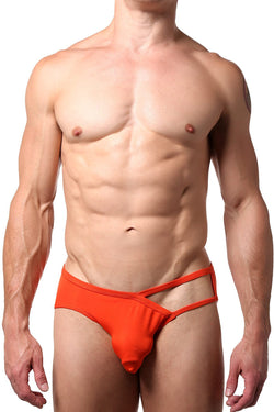 CheapUndies Orange Exposed Side Modal Brief thumbnail 1
