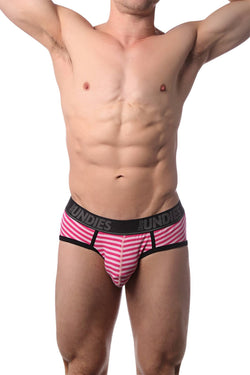 CheapUndies Pink Cotton Stripe Brief thumbnail 3