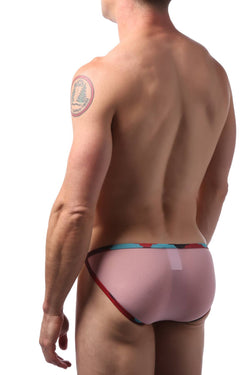 CheapUndies Pink Mesh Trimmed Bikini thumbnail 4