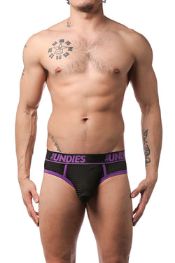 CheapUndies Purple Exposed Sport Mesh Brief thumbnail 2