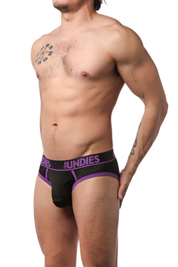 CheapUndies Purple Exposed Sport Mesh Jockbrief thumbnail 2