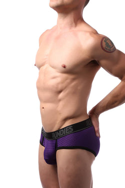 CheapUndies Purple Sport Mesh Brief thumbnail 3