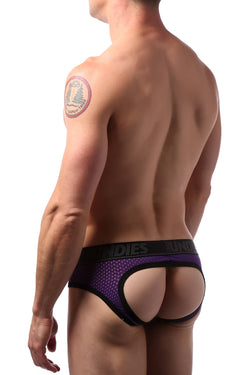 CheapUndies Purple Sport Mesh Jockbrief thumbnail 1
