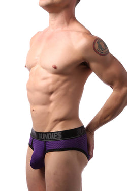 CheapUndies Purple Sport Mesh Jockbrief thumbnail 4