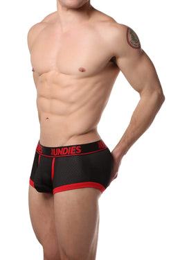 CheapUndies Red Exposed Sport Mesh Boxer thumbnail 2