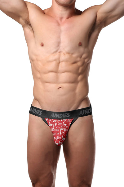 CheapUndies Red HoHoHo Printed Holiday Jock