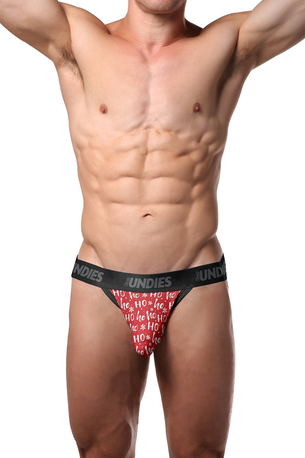 CheapUndies Red HoHoHo Printed Holiday Jock
