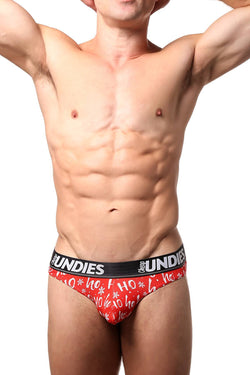 CheapUndies Red HoHoHo Printed Holiday Thong thumbnail 3