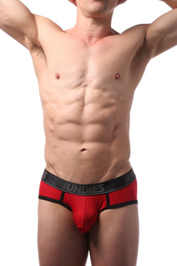 CheapUndies Red Sport Mesh Brief thumbnail 3