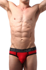 CheapUndies Red Sport Mesh Jockbrief