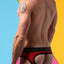 CheapUndies Red Sport Mesh Jockbrief
