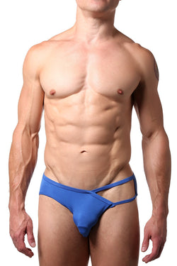 CheapUndies Royal Blue Exposed Side Modal Brief thumbnail 1