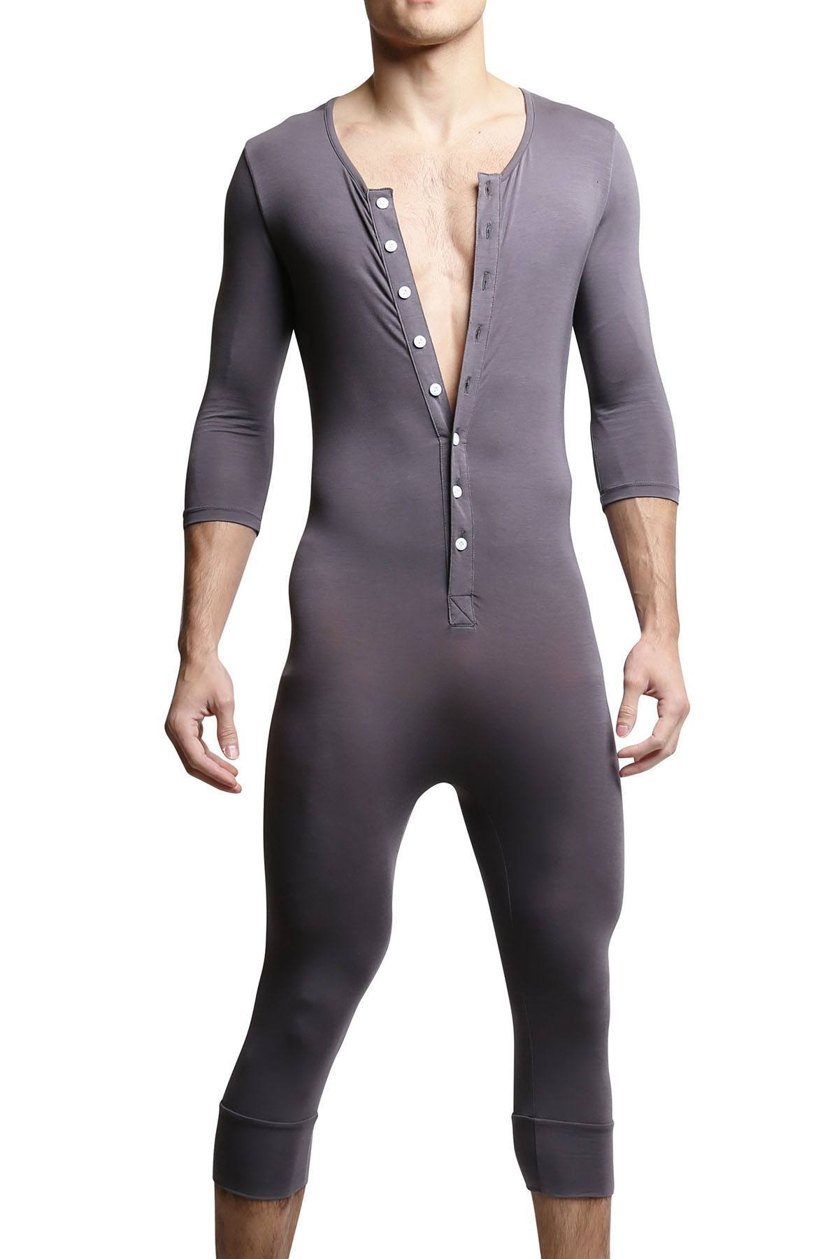 CheapUndies Slate Long Sleeve Onesie