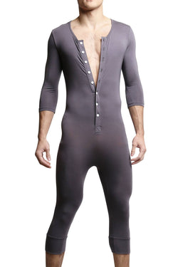 CheapUndies Slate Long Sleeve Onesie thumbnail 4