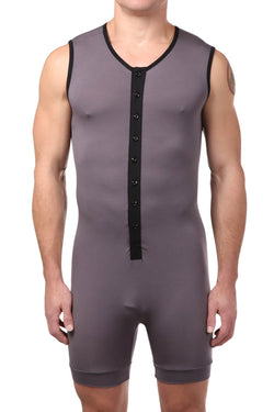 CheapUndies Slate Sleeveless Onesie thumbnail 2