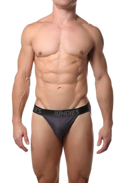 CheapUndies Steel-Grey Mesh Bikini Brief thumbnail 1