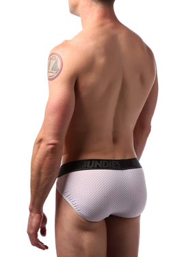 CheapUndies White Mesh Sports Brief thumbnail 4