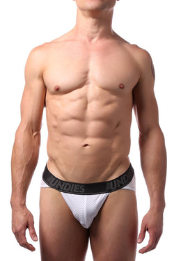 CheapUndies White Mesh Sports Brief thumbnail 1