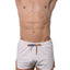 CheapUndies White Retro Rainbow Shorts