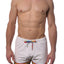CheapUndies White Retro Rainbow Shorts