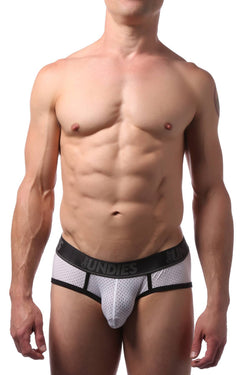 CheapUndies White Sport Mesh Brief thumbnail 1