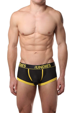 CheapUndies Yellow Exposed Sport Mesh Boxer thumbnail 1