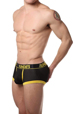 CheapUndies Yellow Exposed Sport Mesh Boxer thumbnail 3