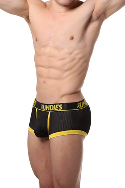 CheapUndies Yellow Exposed Sport Mesh Boxer thumbnail 4