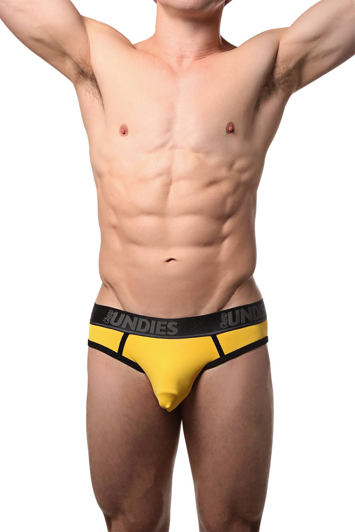 CheapUndies Yellow Fluid Jockbrief